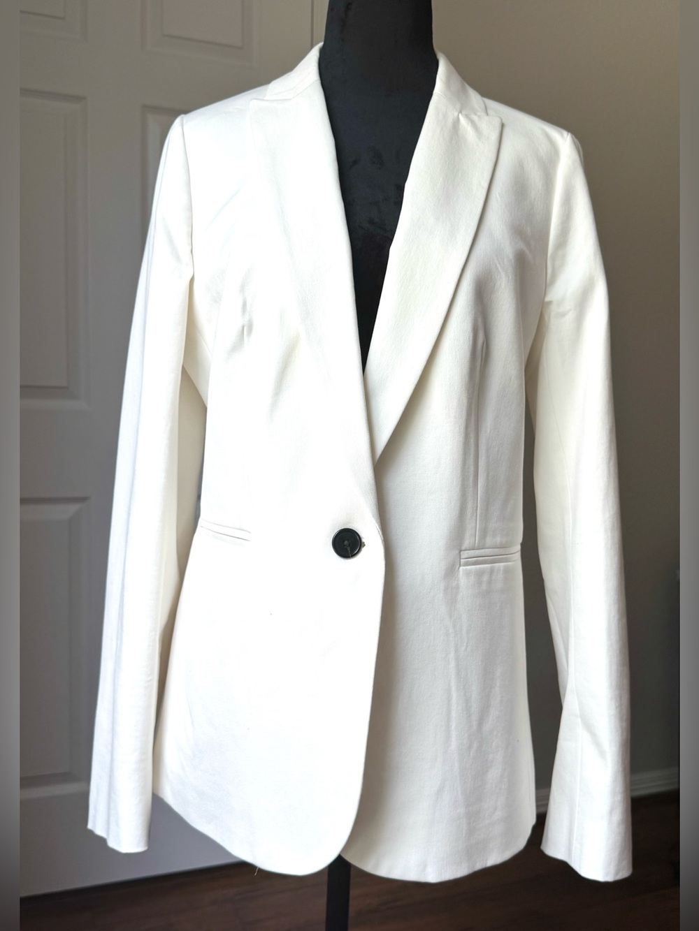 NWOT J. Crew White Blazer Parke Stretch Cotton size 10T Career Office